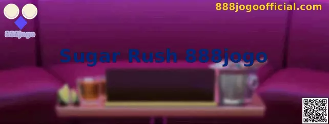 Interface ilustrativa do jogo Sugar Rush 888jogo em uma grade de doces