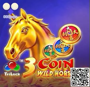 Tela ilustrativa do jogo 3 Coin Wild Horse no 888jogo